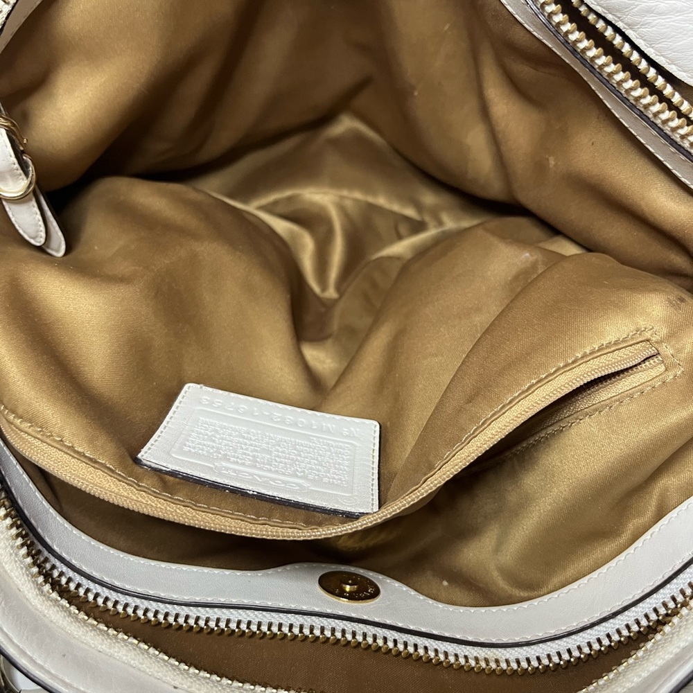 Pre Loved Coach Embossed Exotic Python Sierra Whi… - image 8